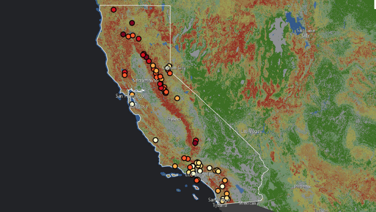 Current Active Wildfires in Southern California